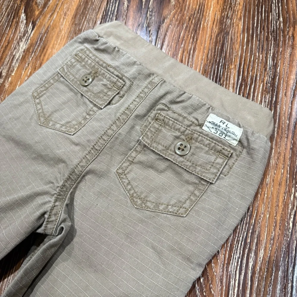 Polo Ralph Lauren Chaps 6-9M Romper Pants Set Baby Boy Multicolor Ripstop Cargo
